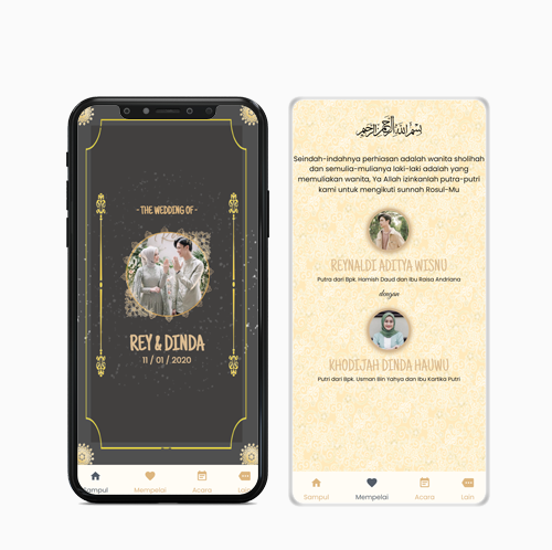 Contoh Tampilan Undangan Digital